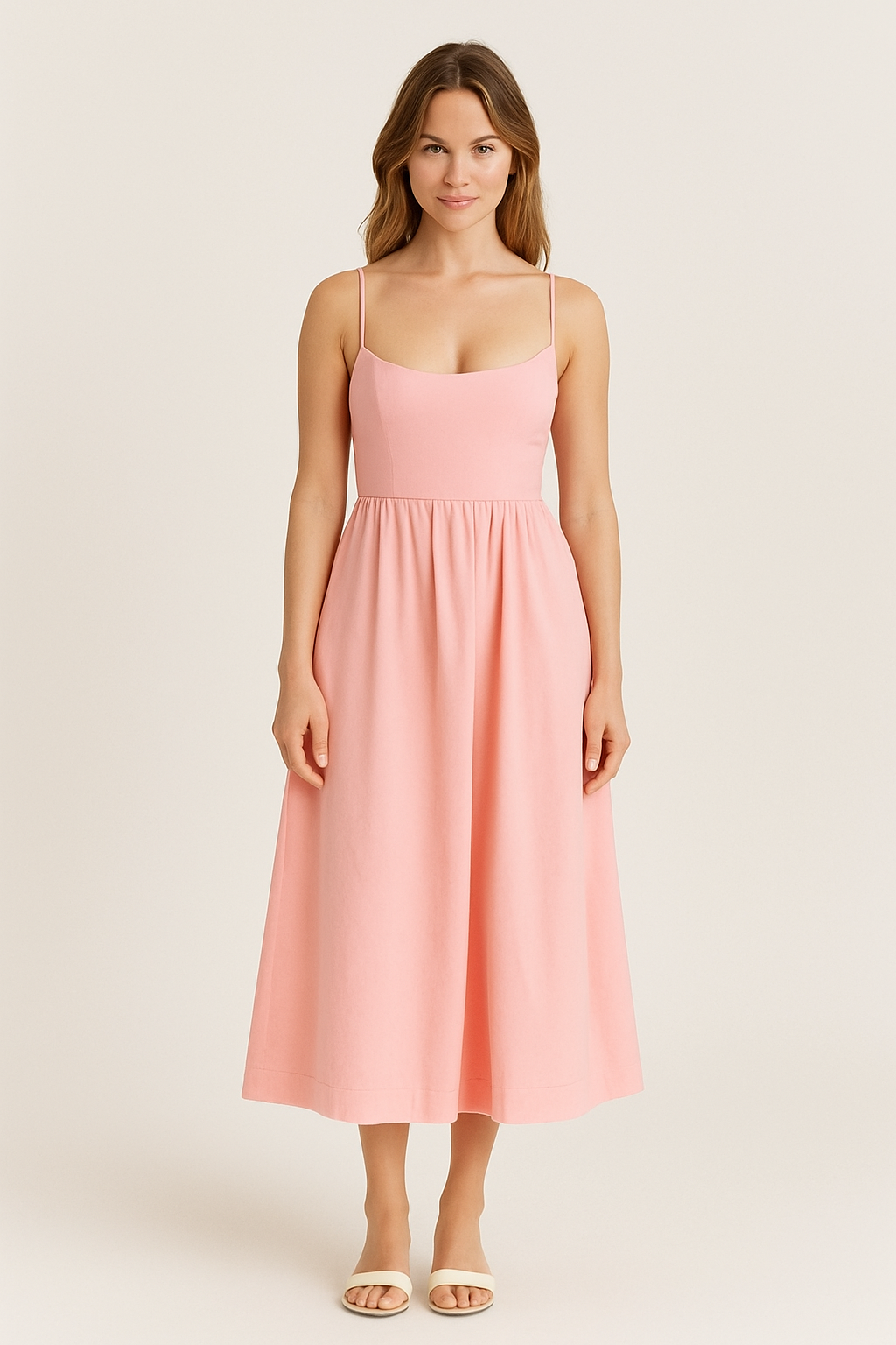 AROSA | Atmungsaktives Damen A-Linien Midikleid