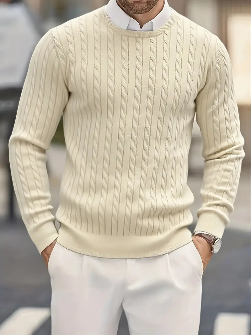 Jonty Gestrickter Rollkragenpullover