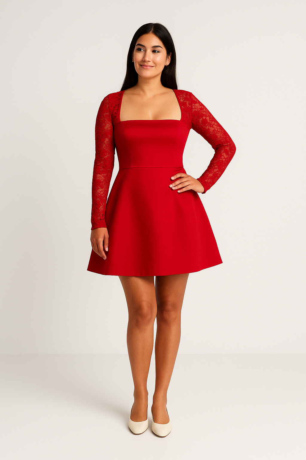 AROSA | Atmungsaktives Damen Satin Kleid elegant und schön für den Sommer