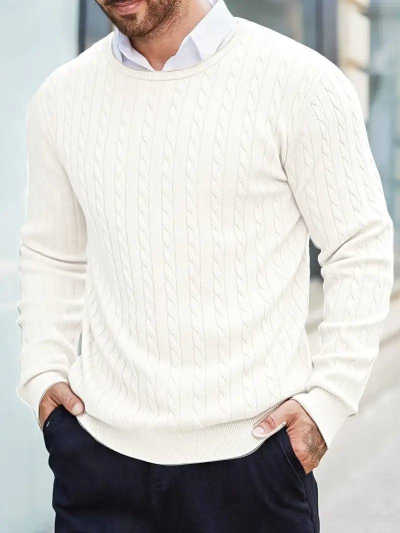 Jonty Gestrickter Rollkragenpullover
