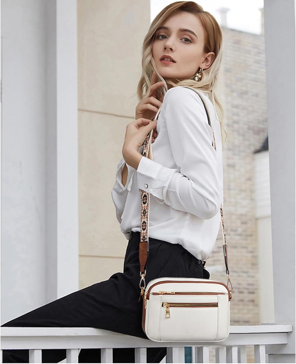 Mila Stilvolle Leder Schultertasche