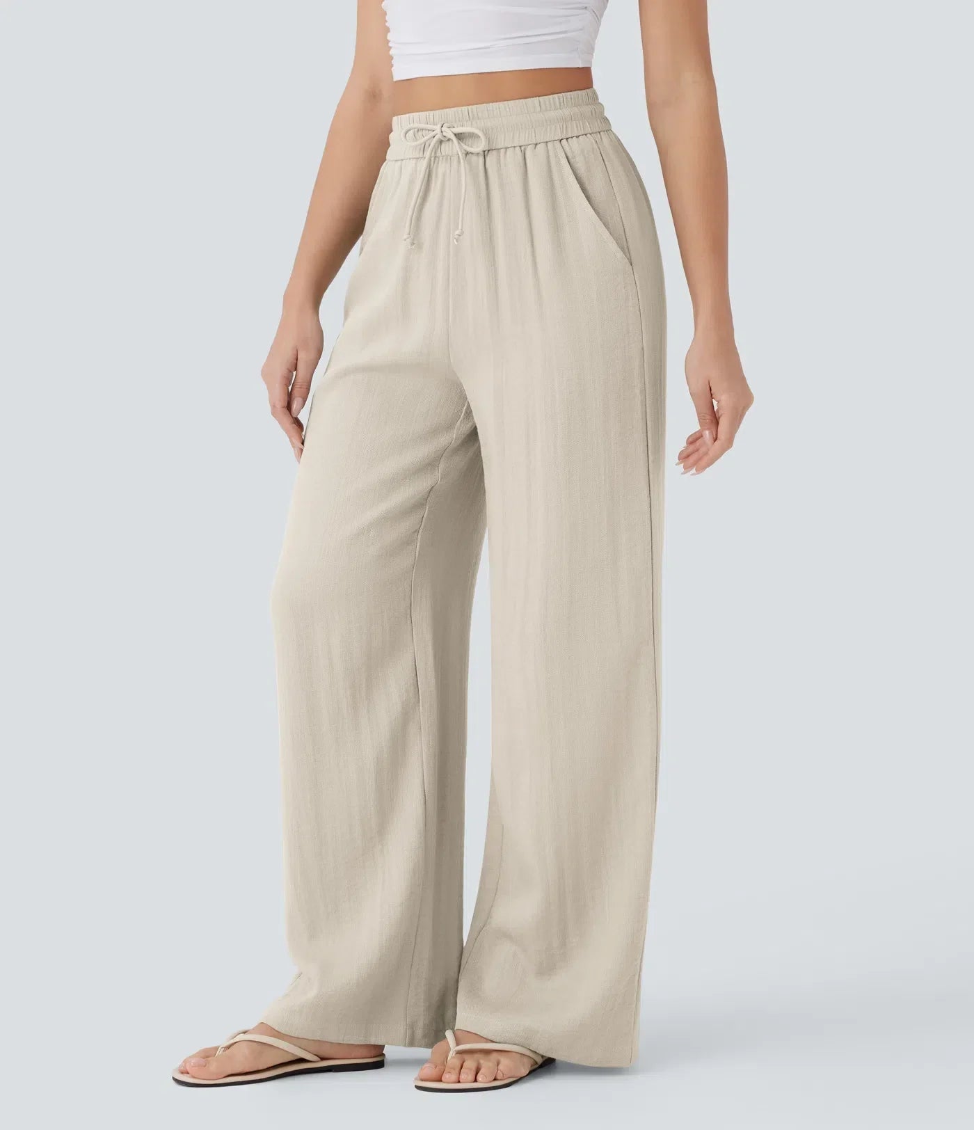 Zafeiria Elegante Leinenhosen
