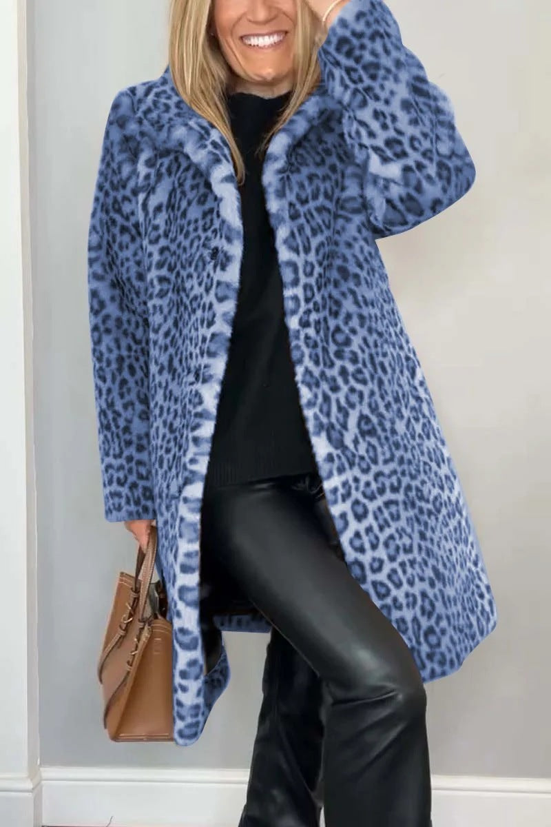 Exklusiver Leopardenmantel