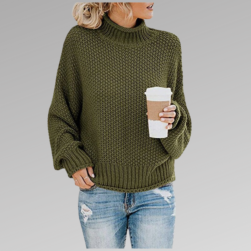 Olivia | Pullover mit hohem Kragen