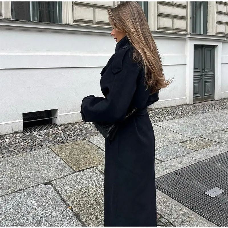 Schicker Wollmantel