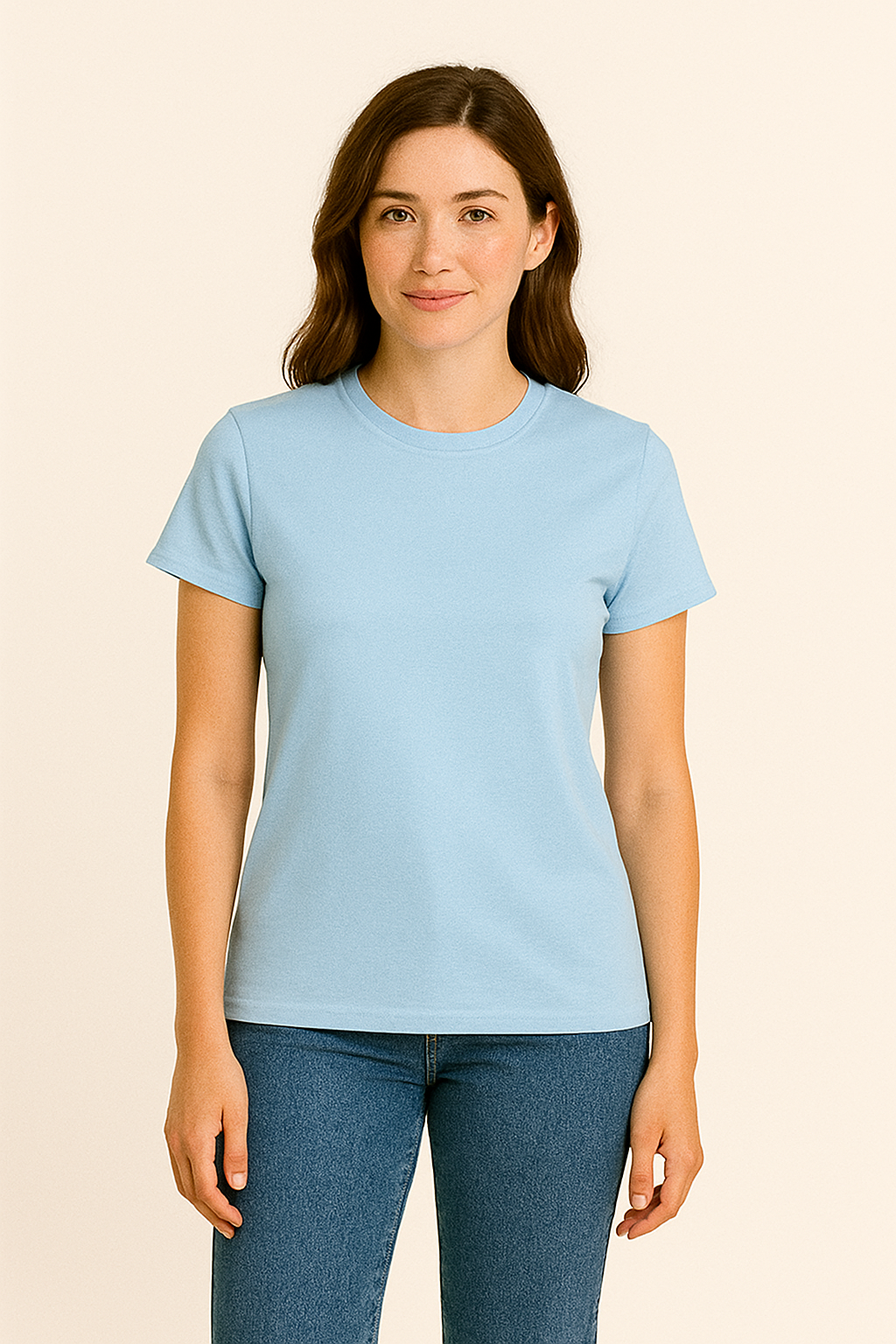 AROSA  | Damen T-Shirt Baumwolle mit klassischem Schnitt für Freizeit & Stil