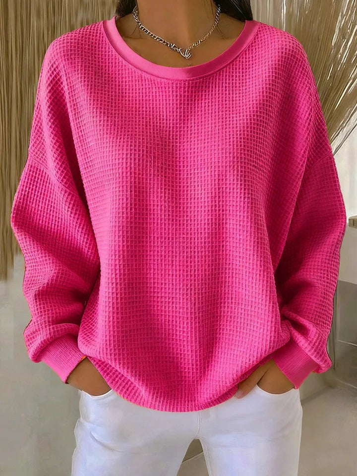 Elora Texturiertes Sweatshirt – Komfort trifft Stil
