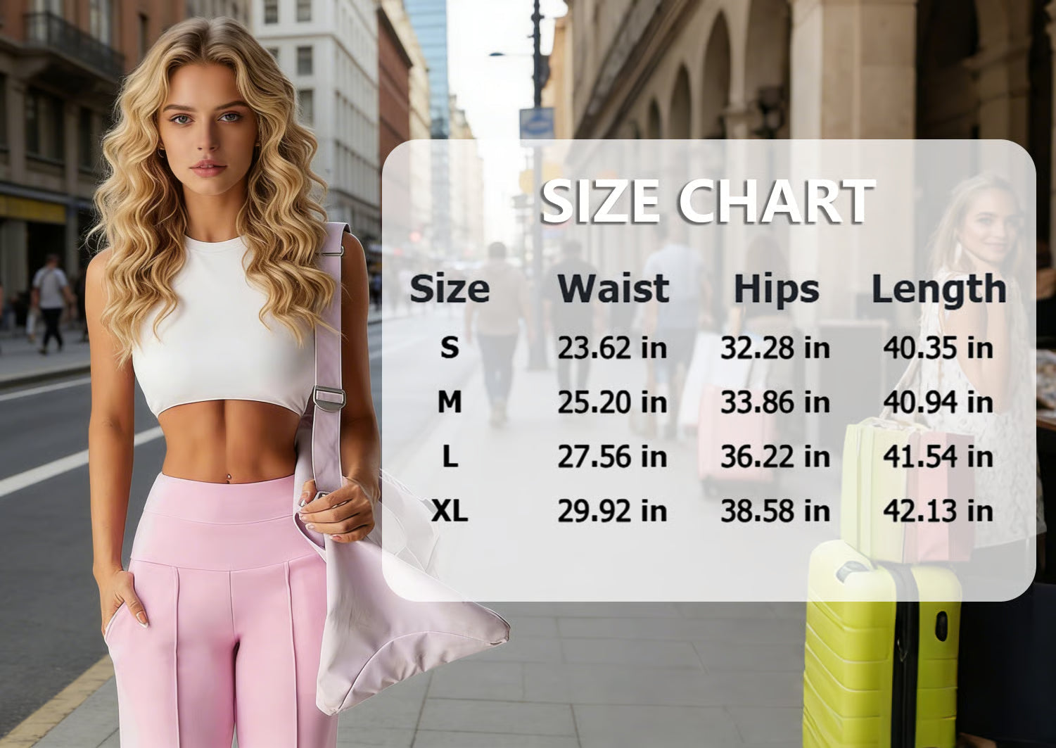 Freya | Damen-Hose in einfarbigem Design
