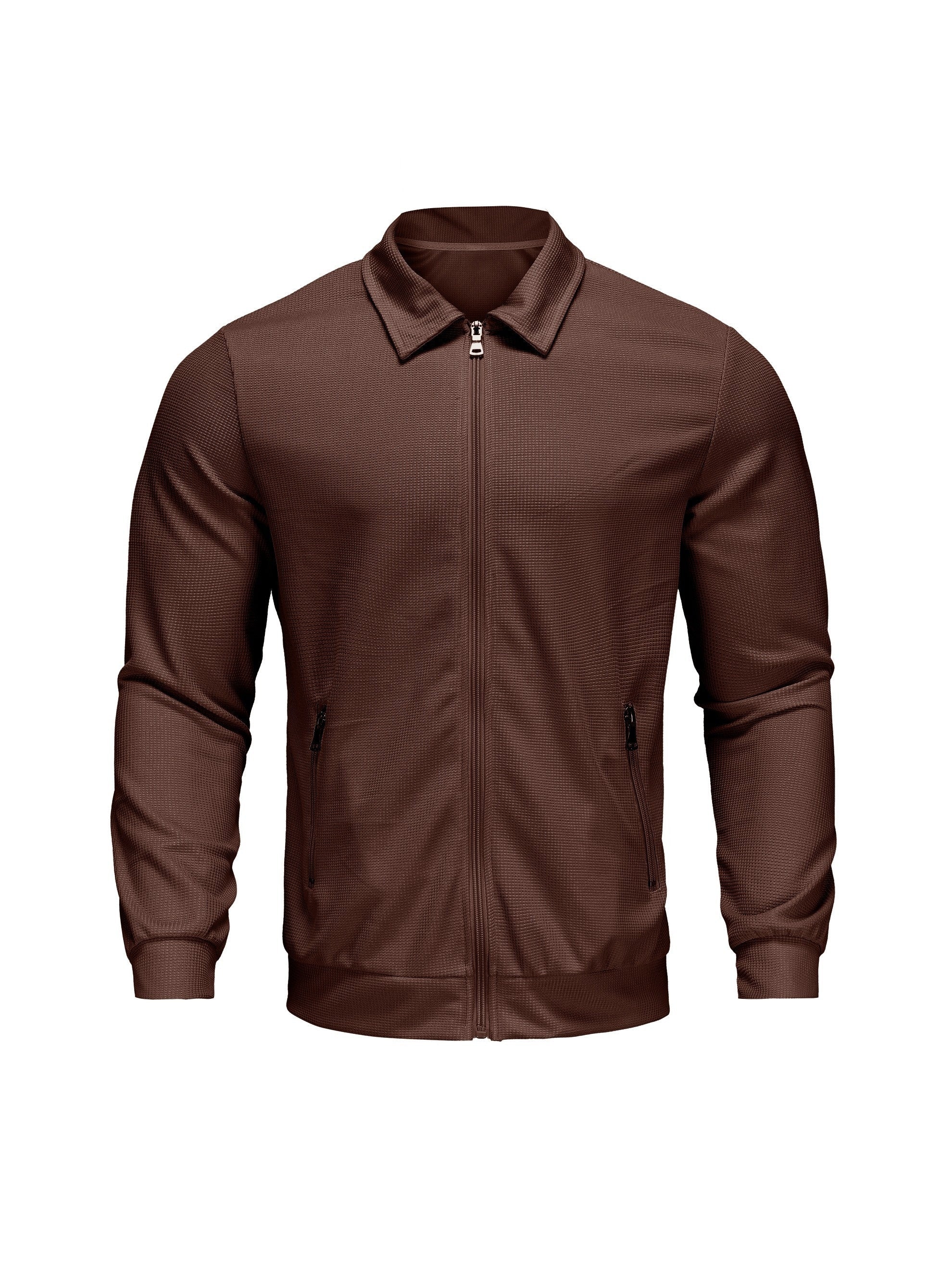 Marvin – Lässige Polyester Jacke Mit Reißverschluss