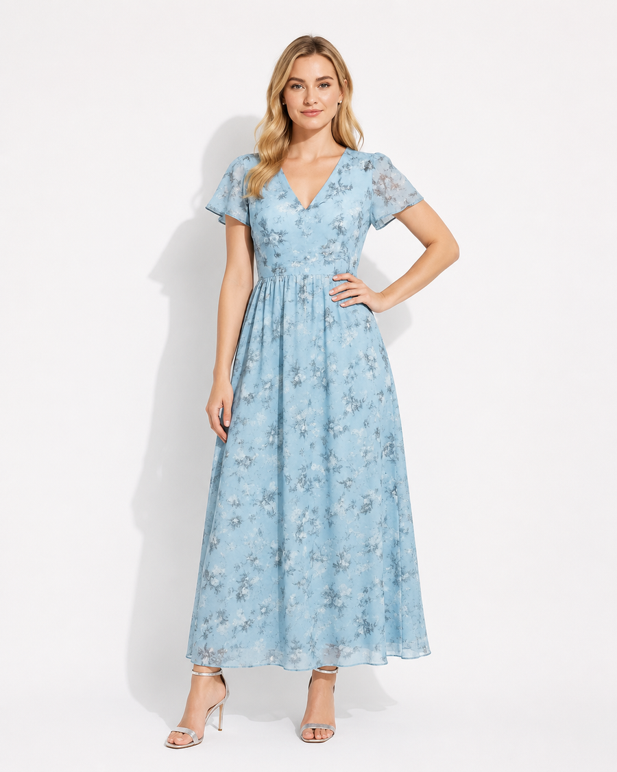 AROSA | Atmungsaktives Damen Midikleid elegant für Sommer