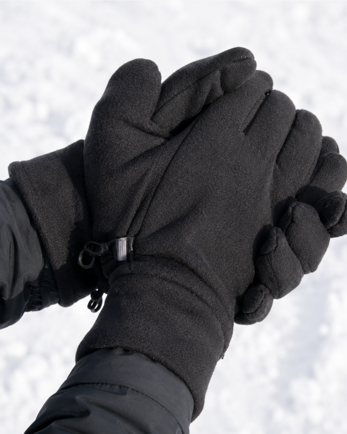 AROSA | Fleece-Handschuhe Schwarz