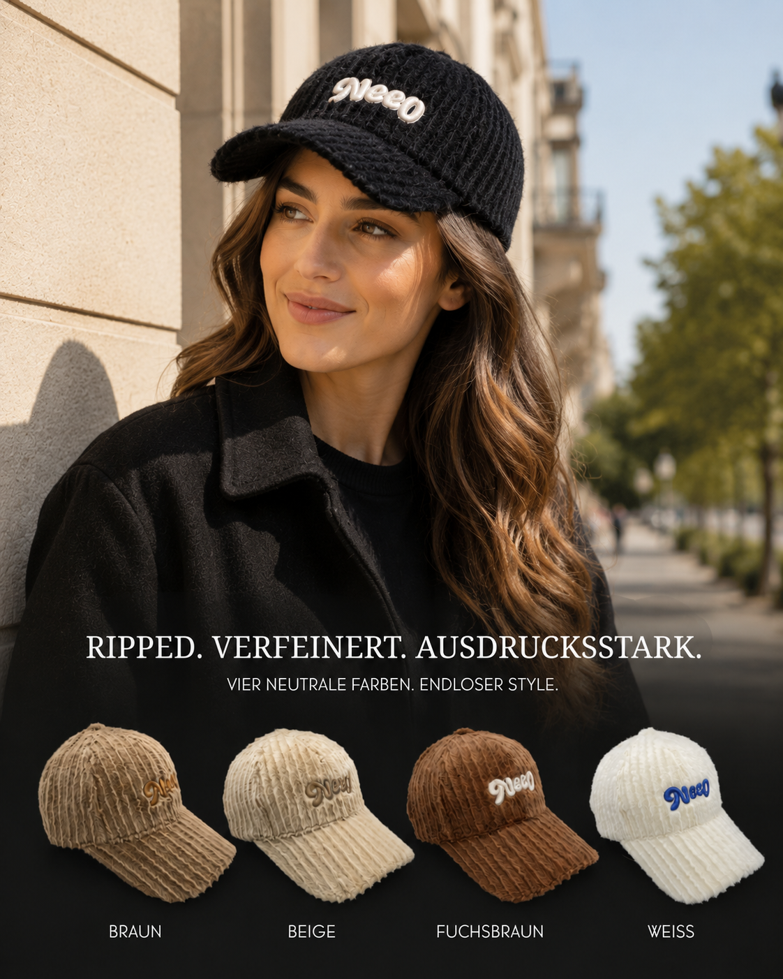 AROSA | Plüsch Baseball Cap Damen