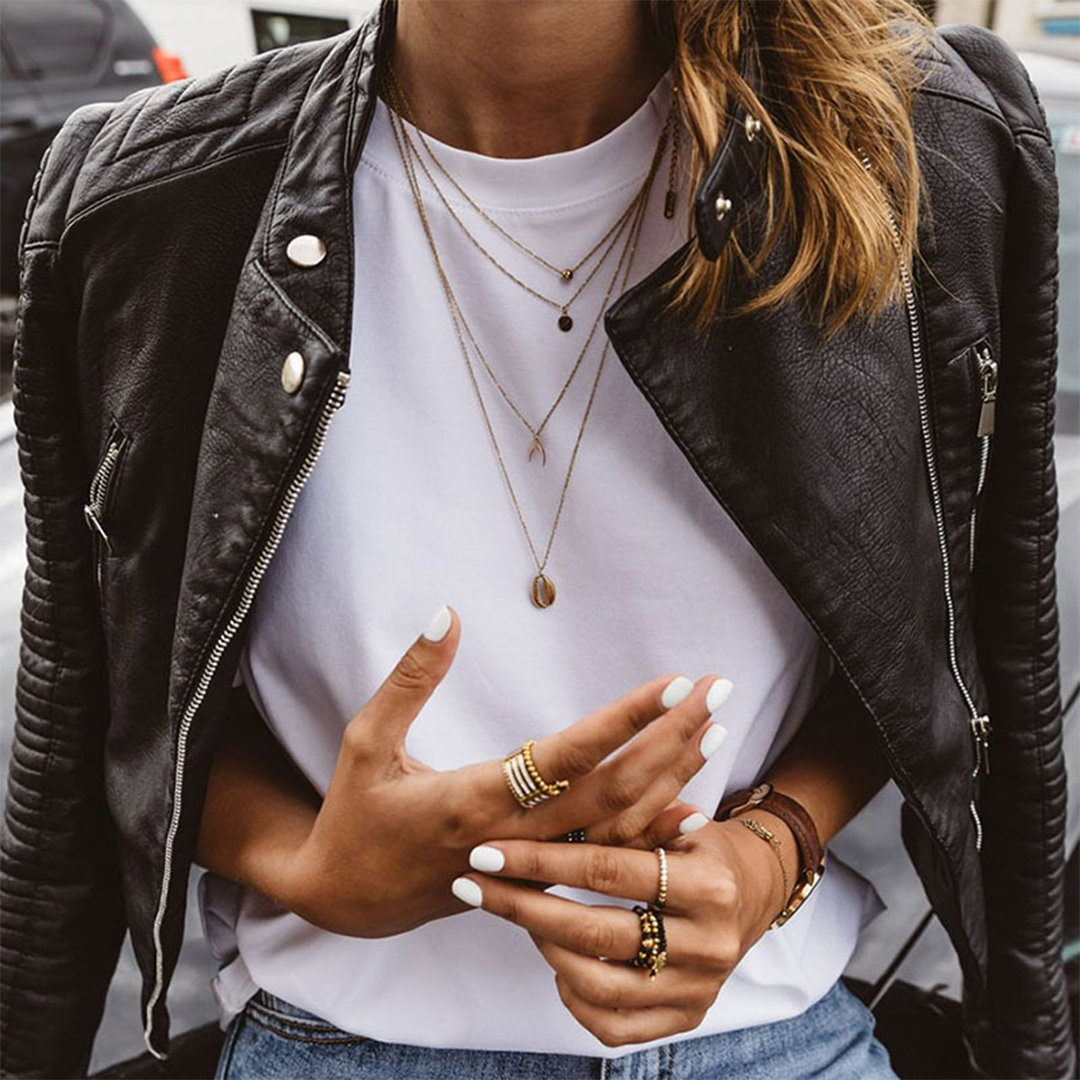 Sabrynne Damen Lederjacke – Zeitlose Bikerjacke aus echtem Leder