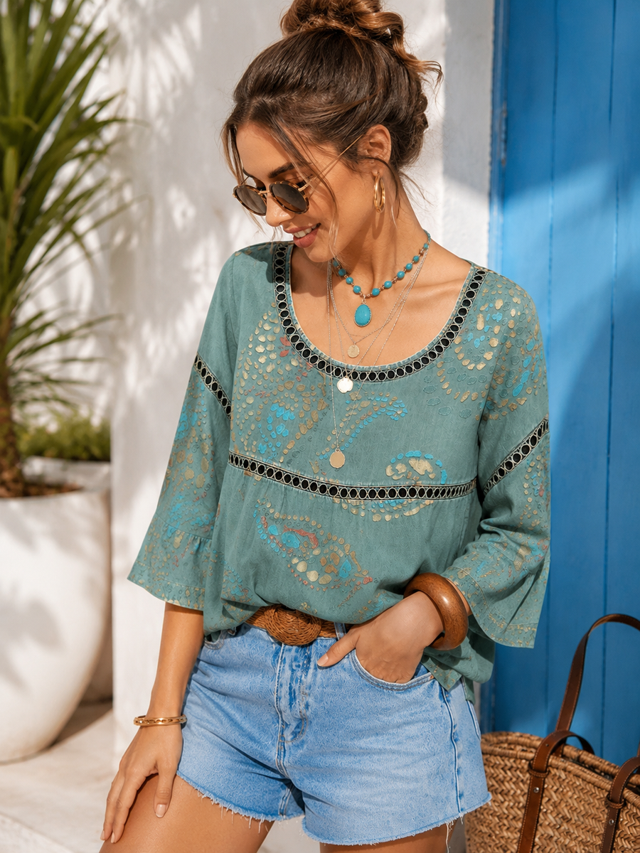 Lucie | Vintage Freizeitbluse