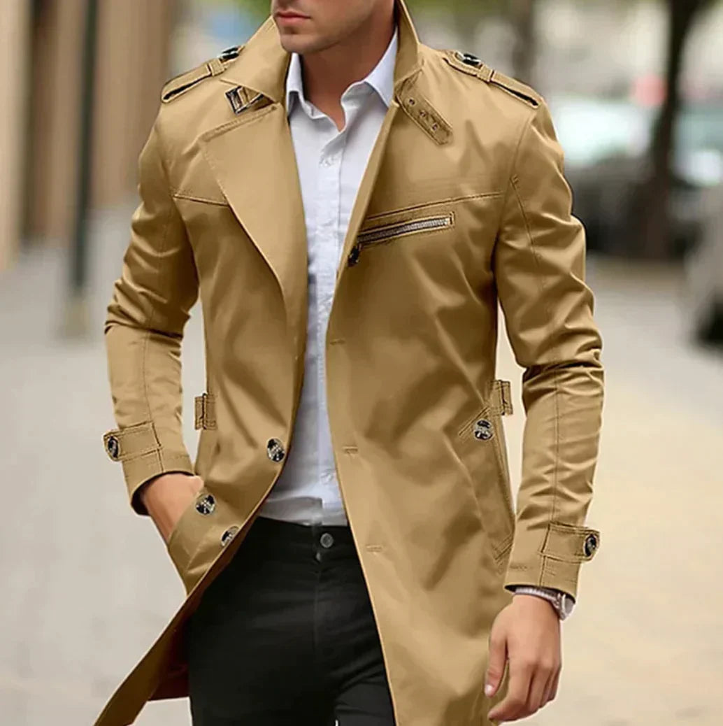 Eleganter Frühlings Trenchcoat für Männer