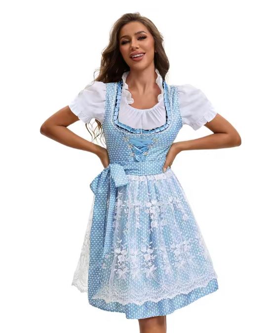 Mireia | Oktoberfest Bayerisches Midi-Kleid