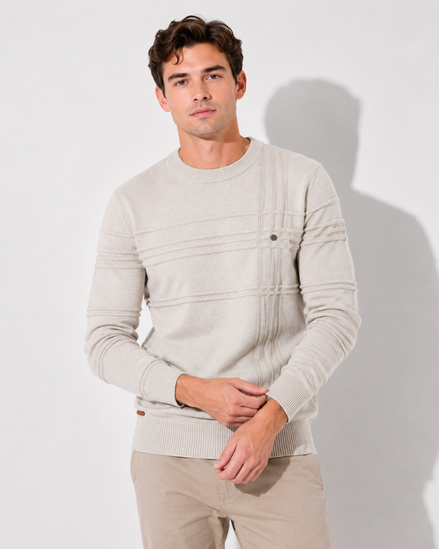 Gestrickter Pullover aus Baumwolle
