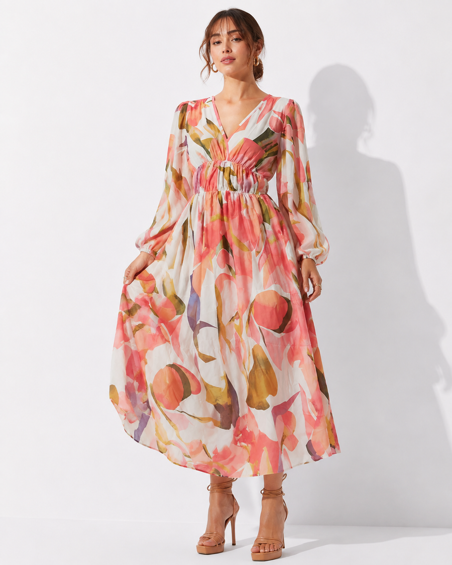 Carlotta Elegantes Blumenkleid