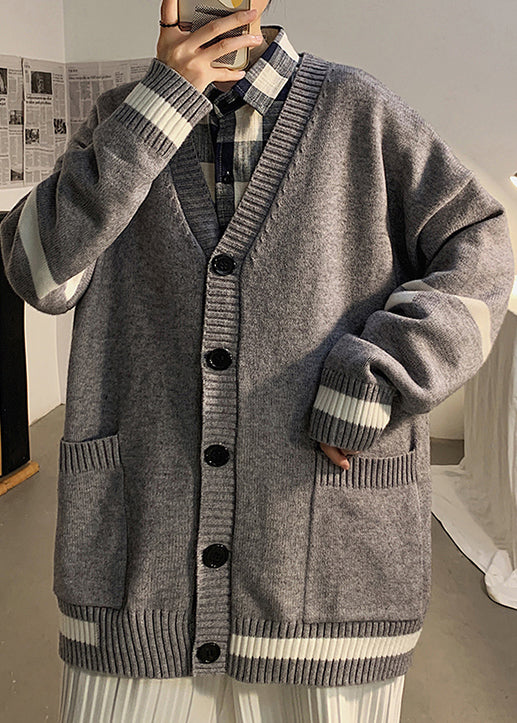 Bruno | Gestreifte Taschen Strickjacken