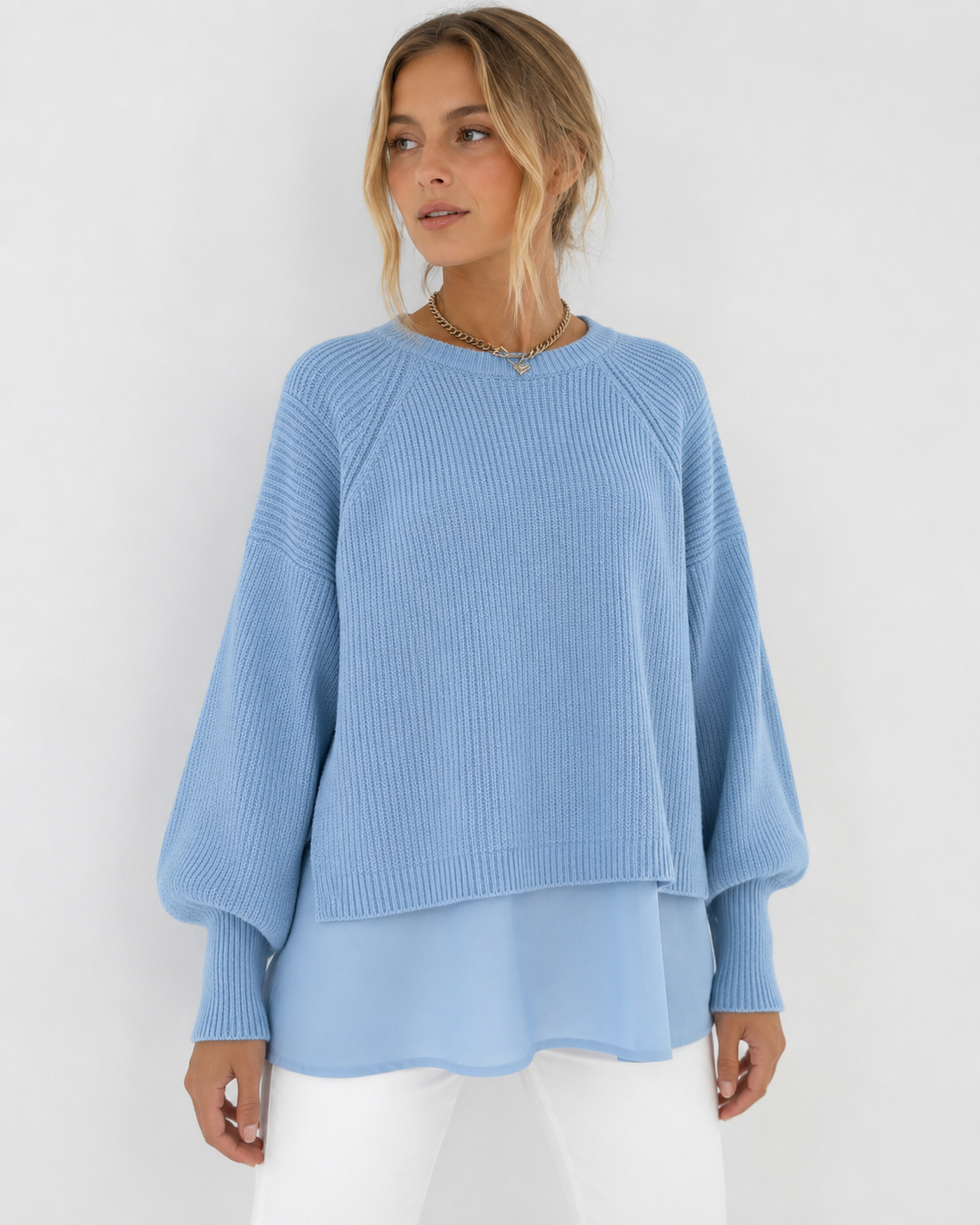 Ofra - Langärmeliger Strick Pullover