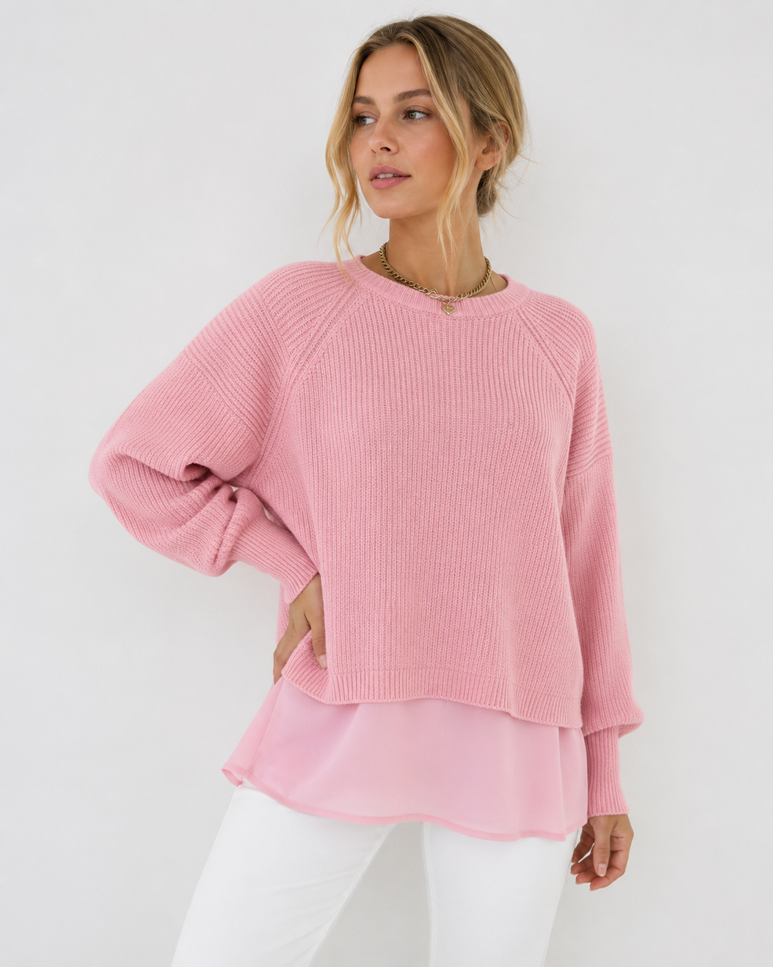 Ofra - Langärmeliger Strick Pullover