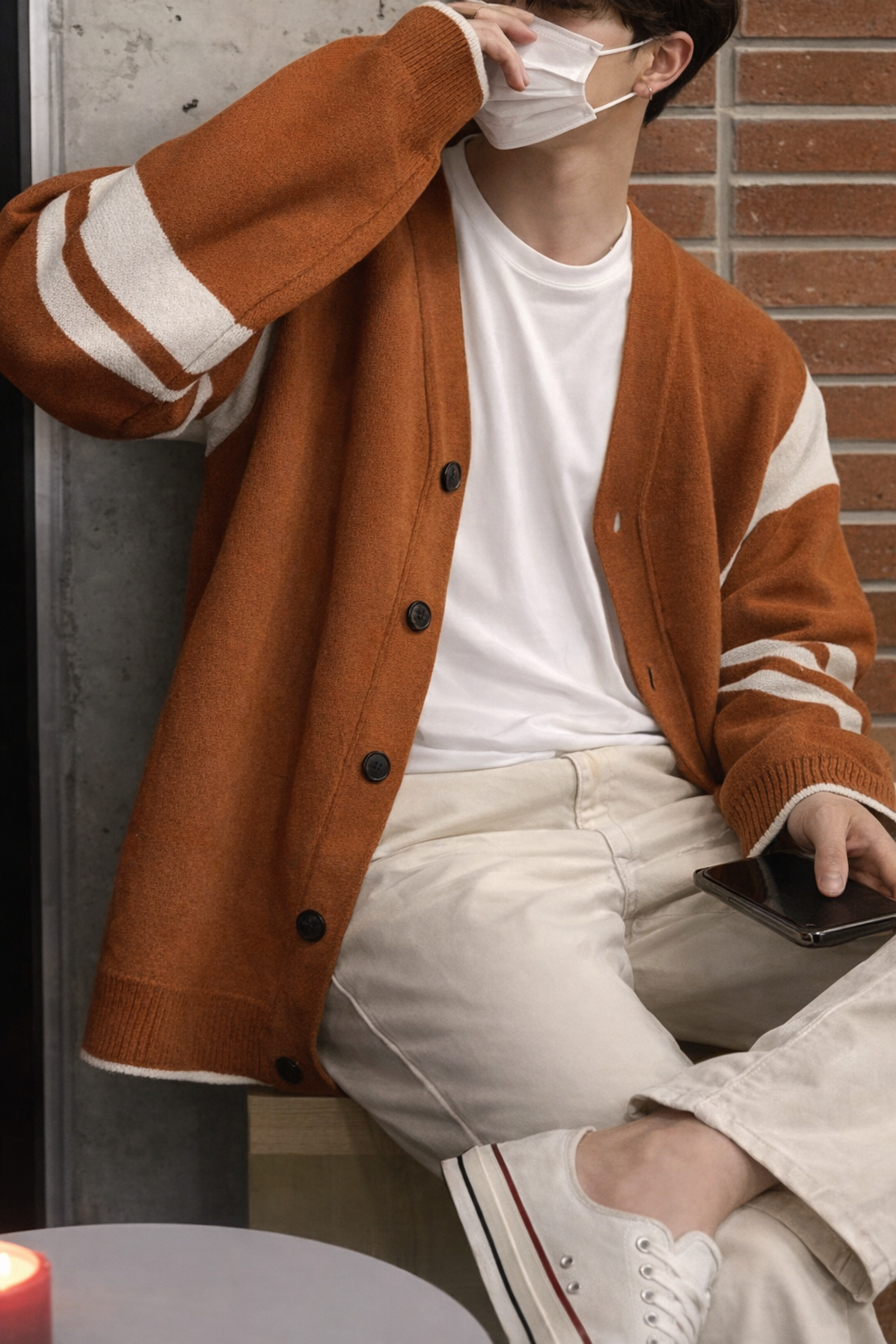 Andrew | Lockere Patchwork Strickjacke