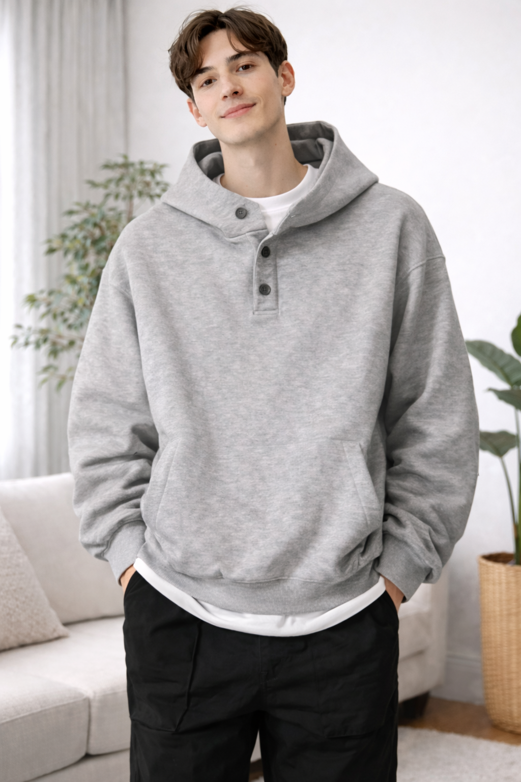 James Herren Kapuzenpullover – Klassisches Sweatshirt mit Kapuze
