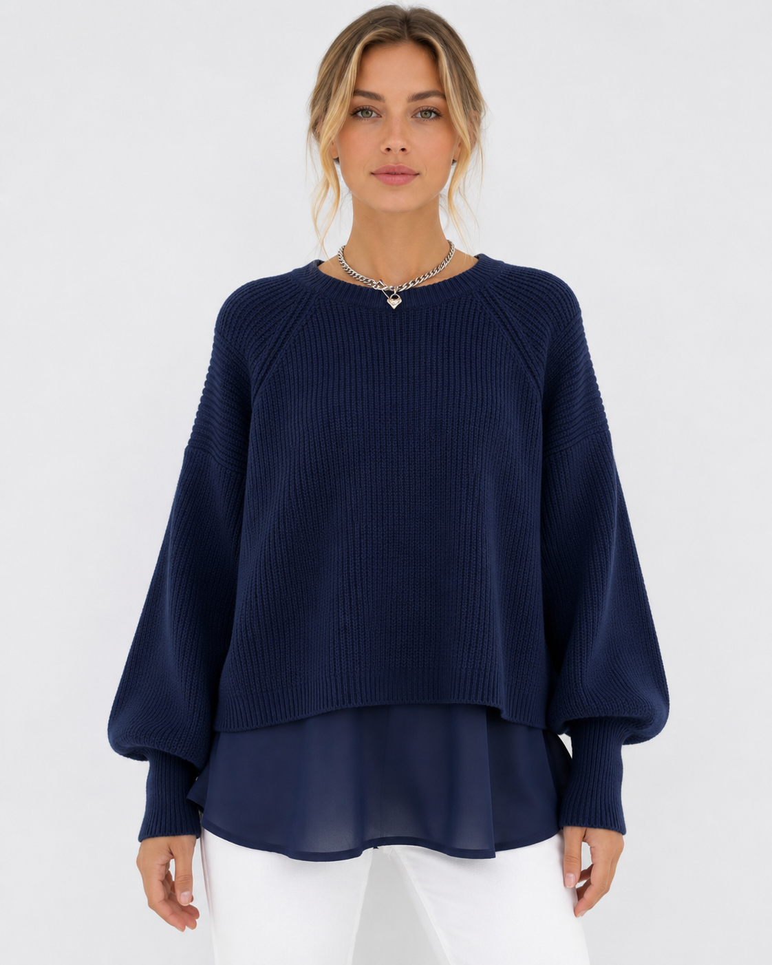 Ofra - Langärmeliger Strick Pullover