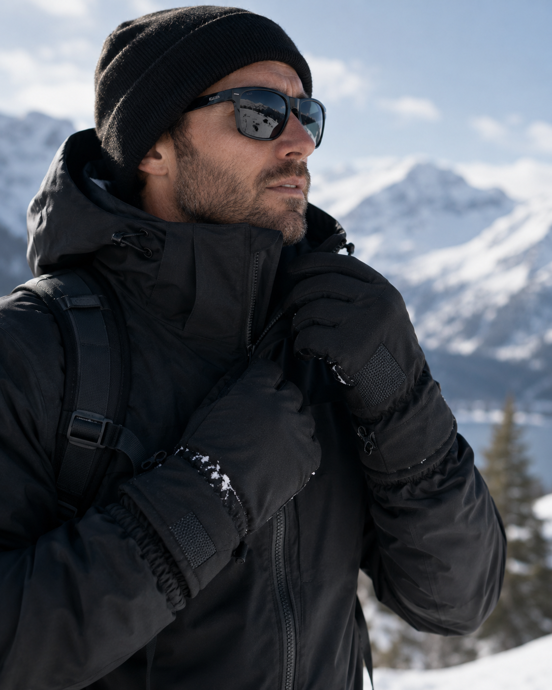 AROSA | Thermo Winterhandschuhe Schwarz