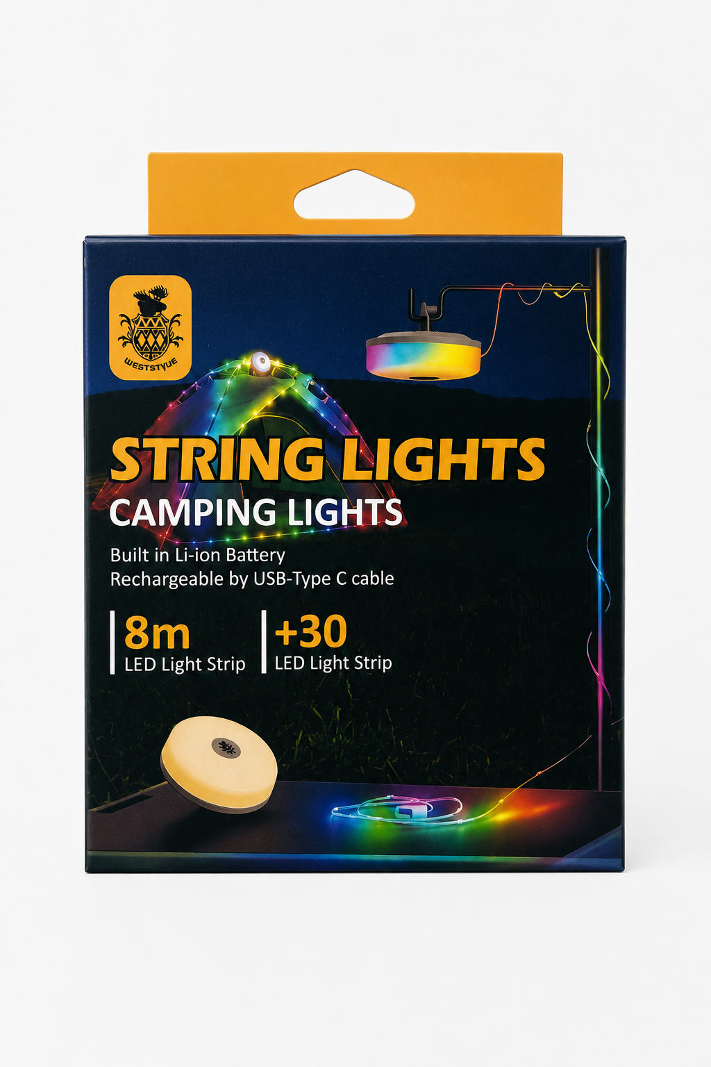AROSA | LED Lichterkette Bunt Batteriebetrieben