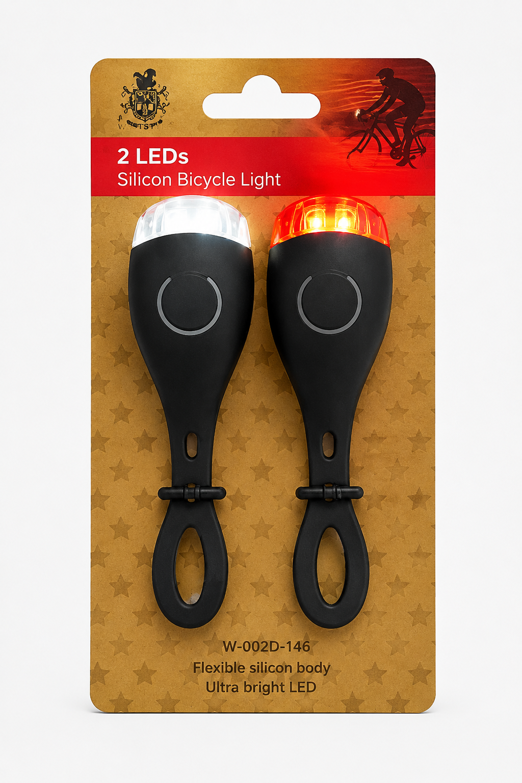 AROSA | LED Fahrradlichter Set aus Silikon