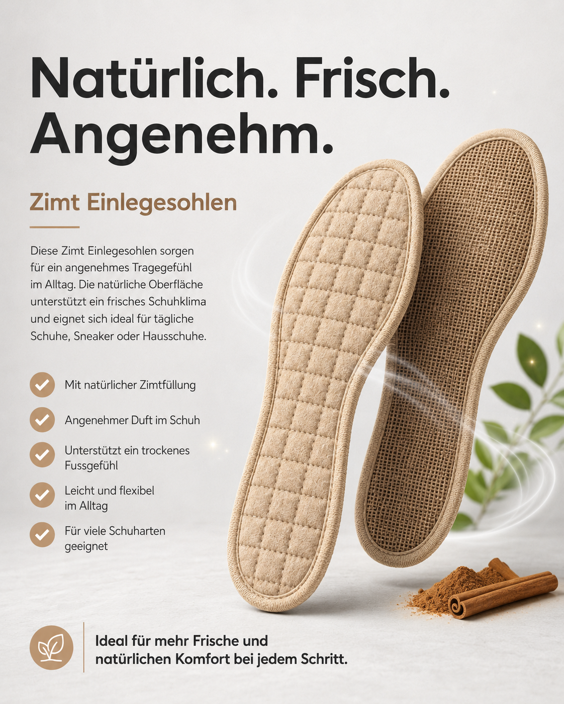 AROSA | Zimt Einlegesohlen Classic
