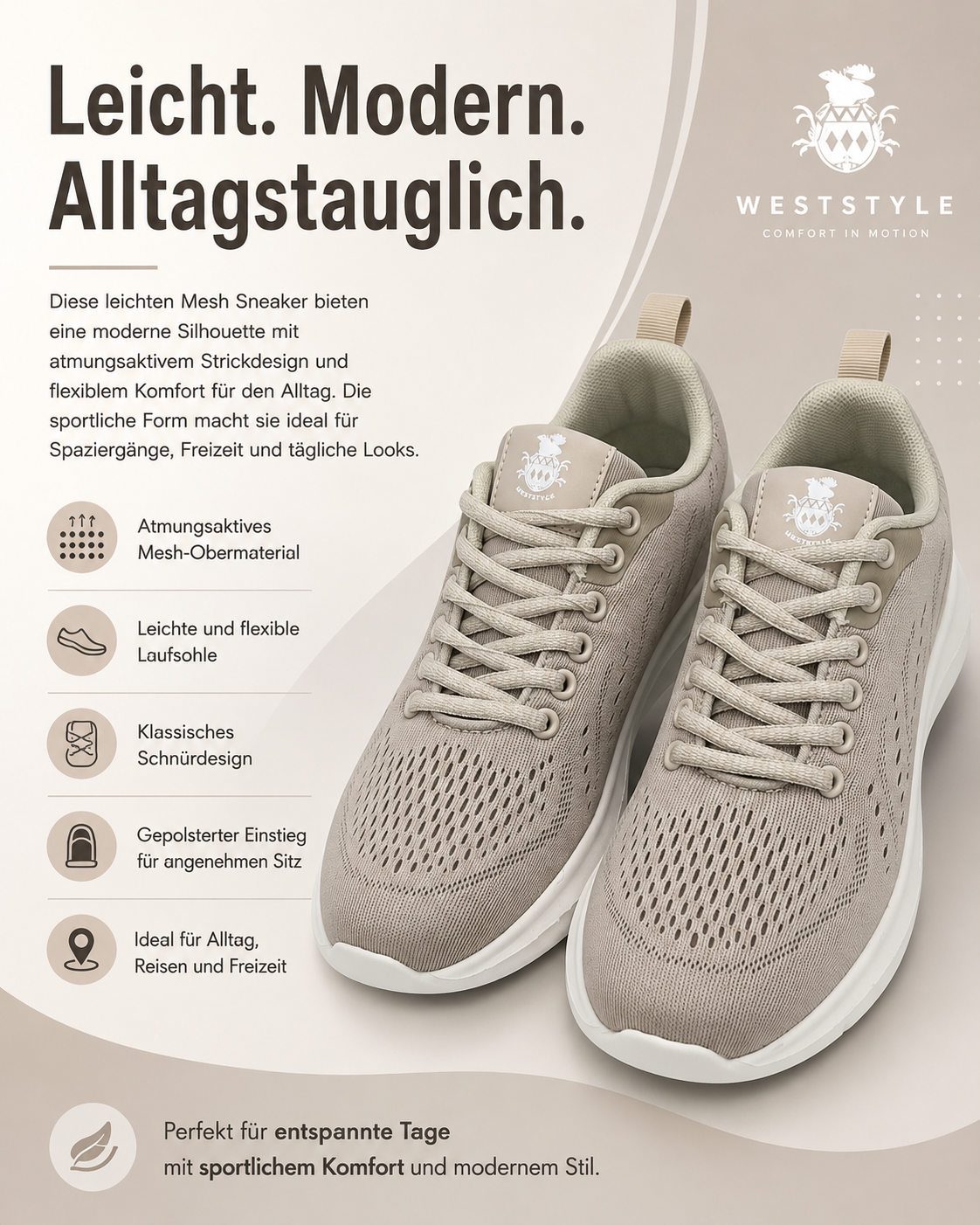 AROSA | Mesh Sneaker Damen