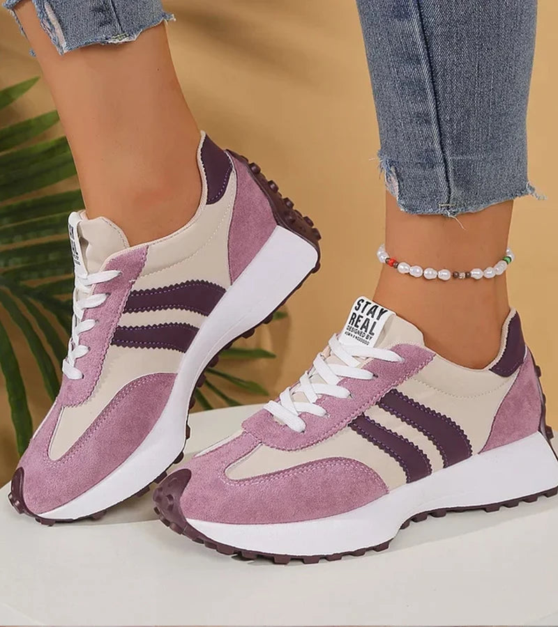 Halima – Retro-Sneaker mit Schnürsenkeln