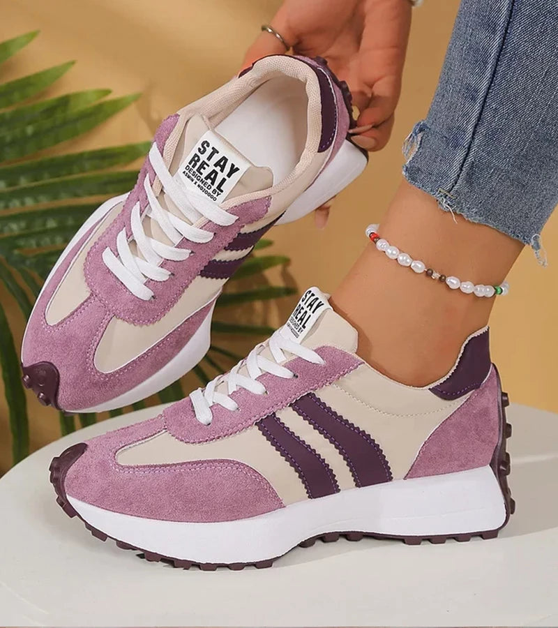 Halima – Retro-Sneaker mit Schnürsenkeln