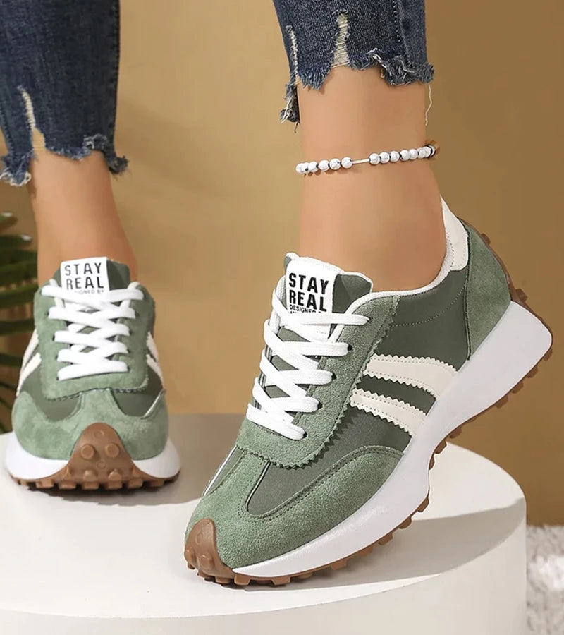 Halima – Retro-Sneaker mit Schnürsenkeln