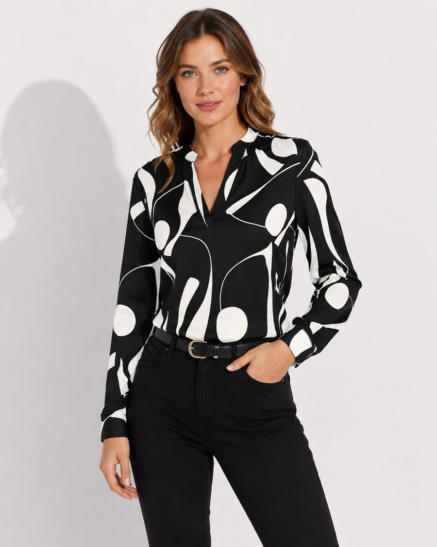 Feinschnitt Bluse