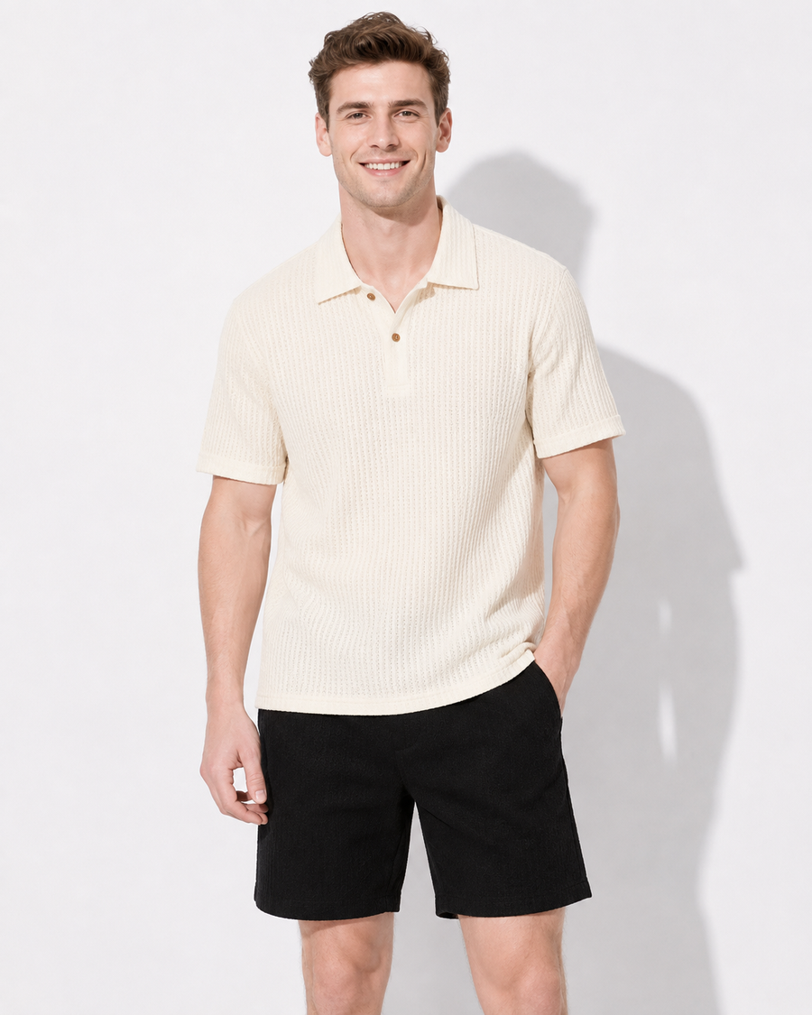 Feinton Herren Polo-Shirt