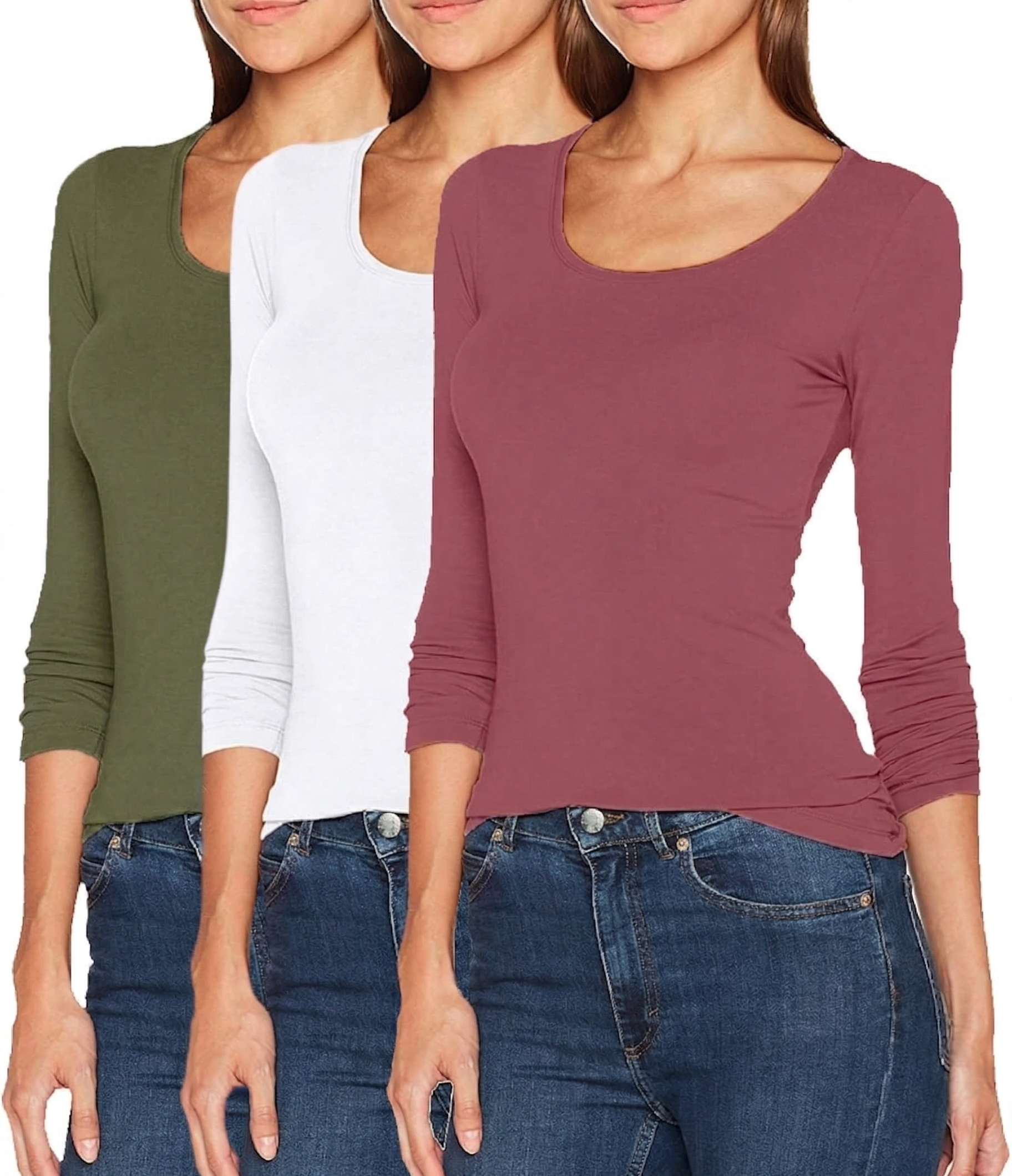 ONLY Damen Onllive Love LS Rundhals-Top, Noos, Langarmshirt