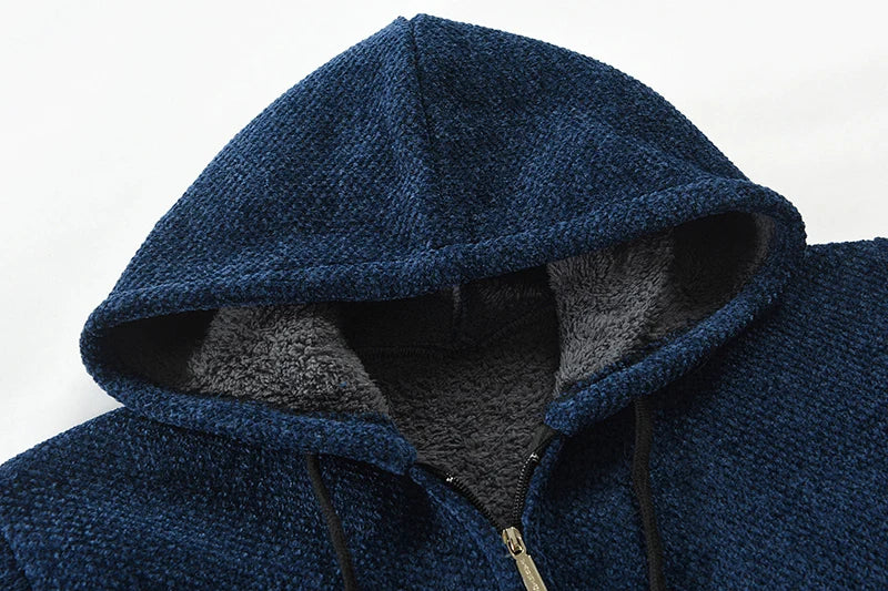 Wolljacke mit Kapuze für Männer