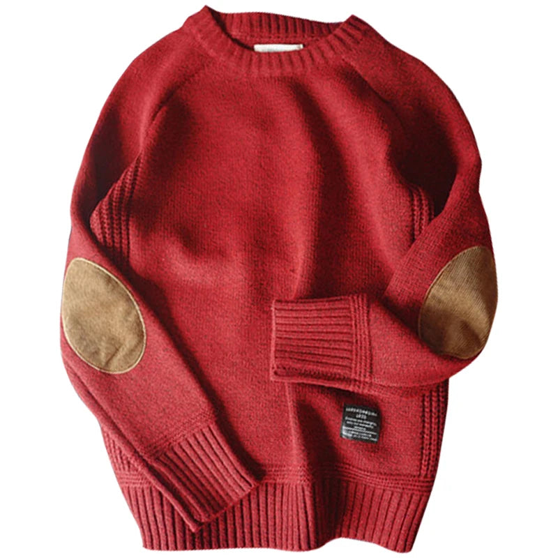 Anton | Strickpullover mit Ellenbogen-Patches