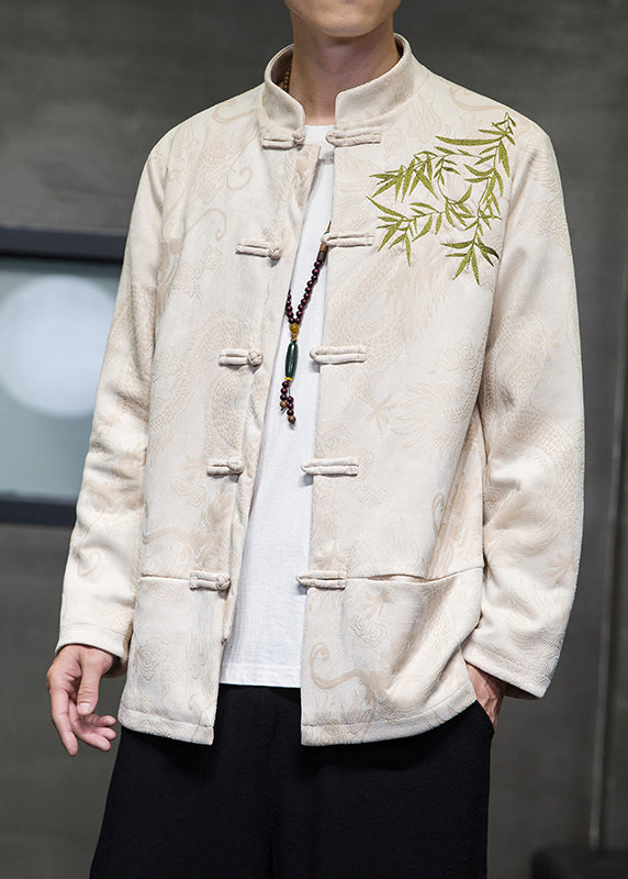 Chino | Bestickte Taschen Herrenjacke