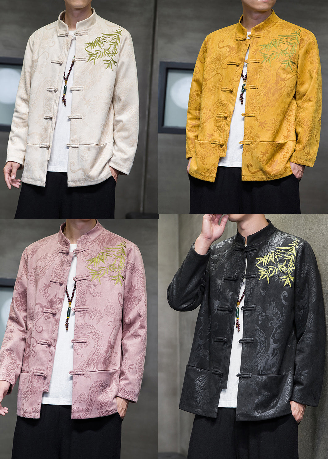 Chino | Bestickte Taschen Herrenjacke