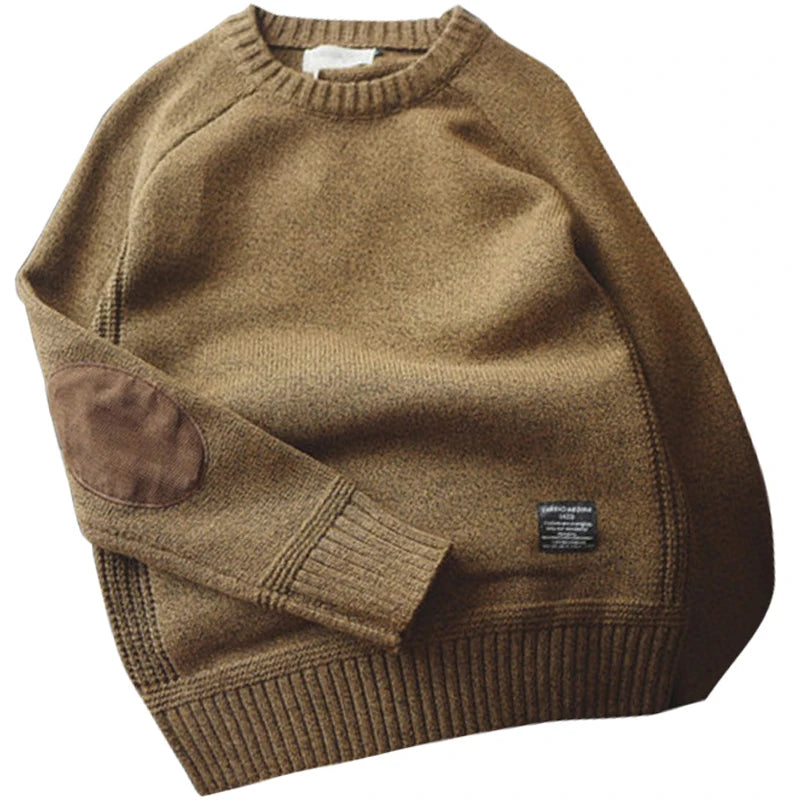 Anton | Strickpullover mit Ellenbogen-Patches