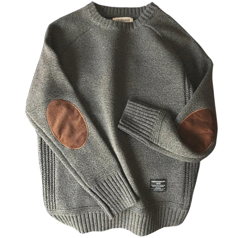 Anton | Strickpullover mit Ellenbogen-Patches