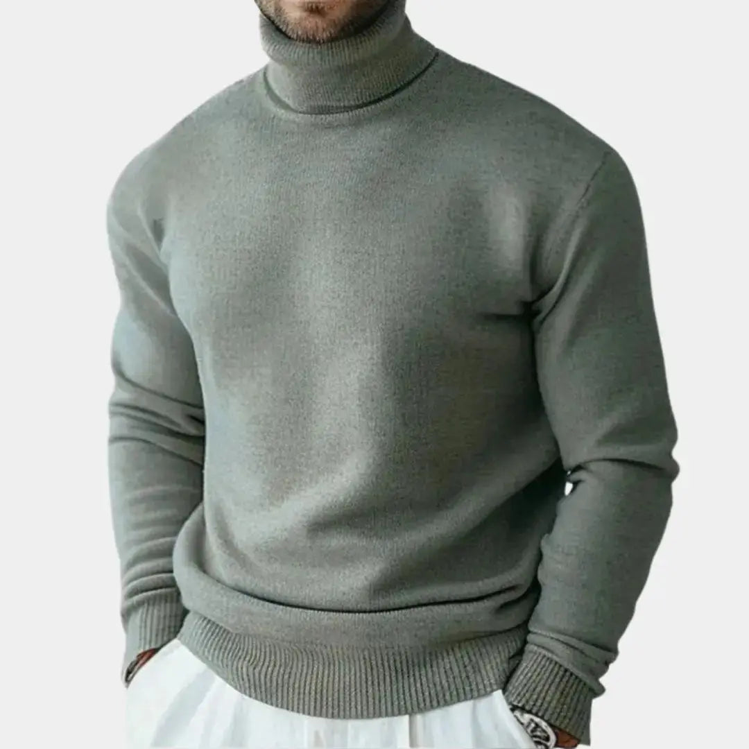 Rollkragenpullover aus 100% Merinowolle