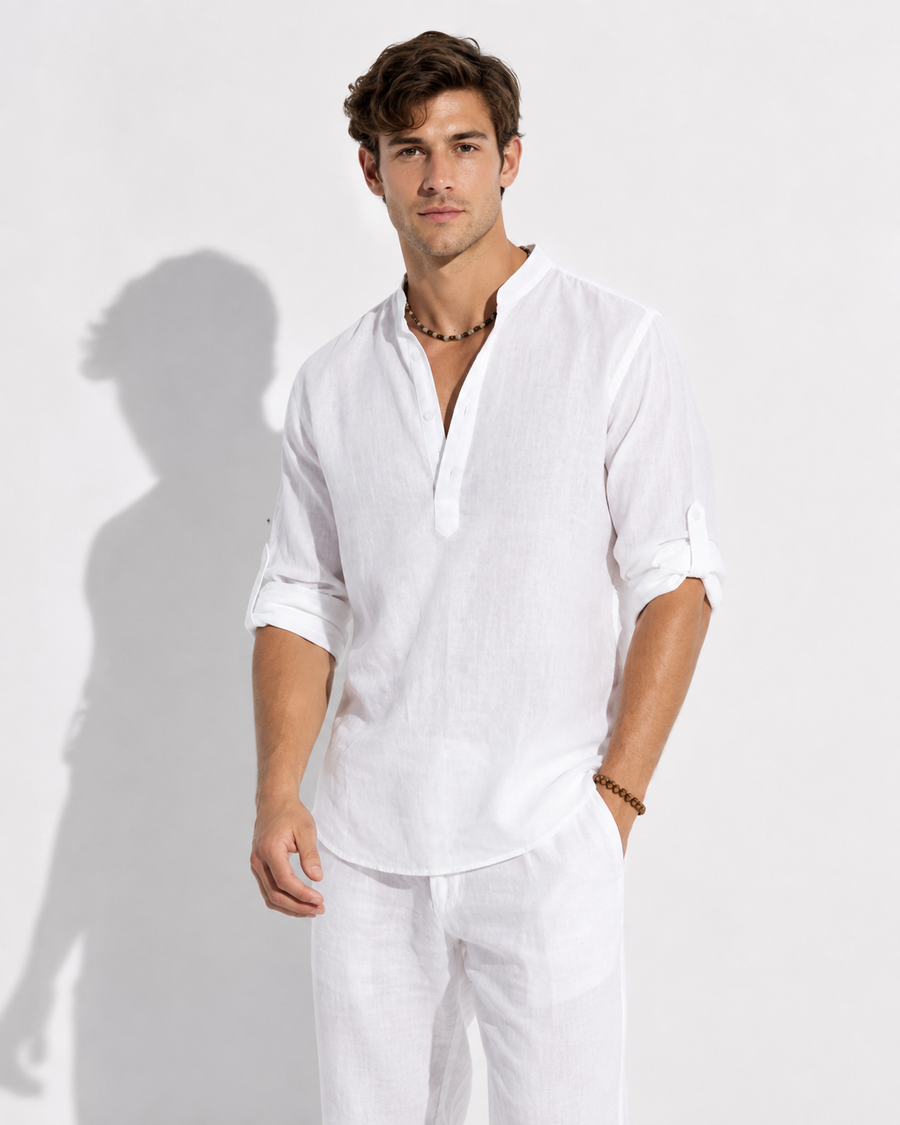 Leinenklar Herren Langarmshirt