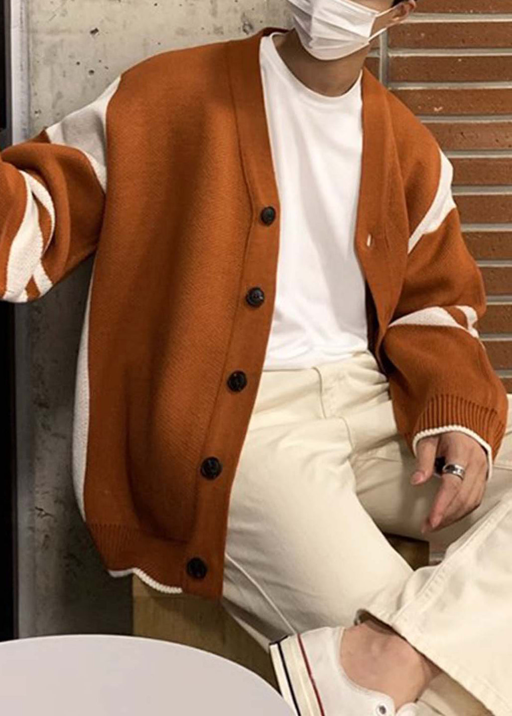 Andrew | Lockere Patchwork Strickjacke