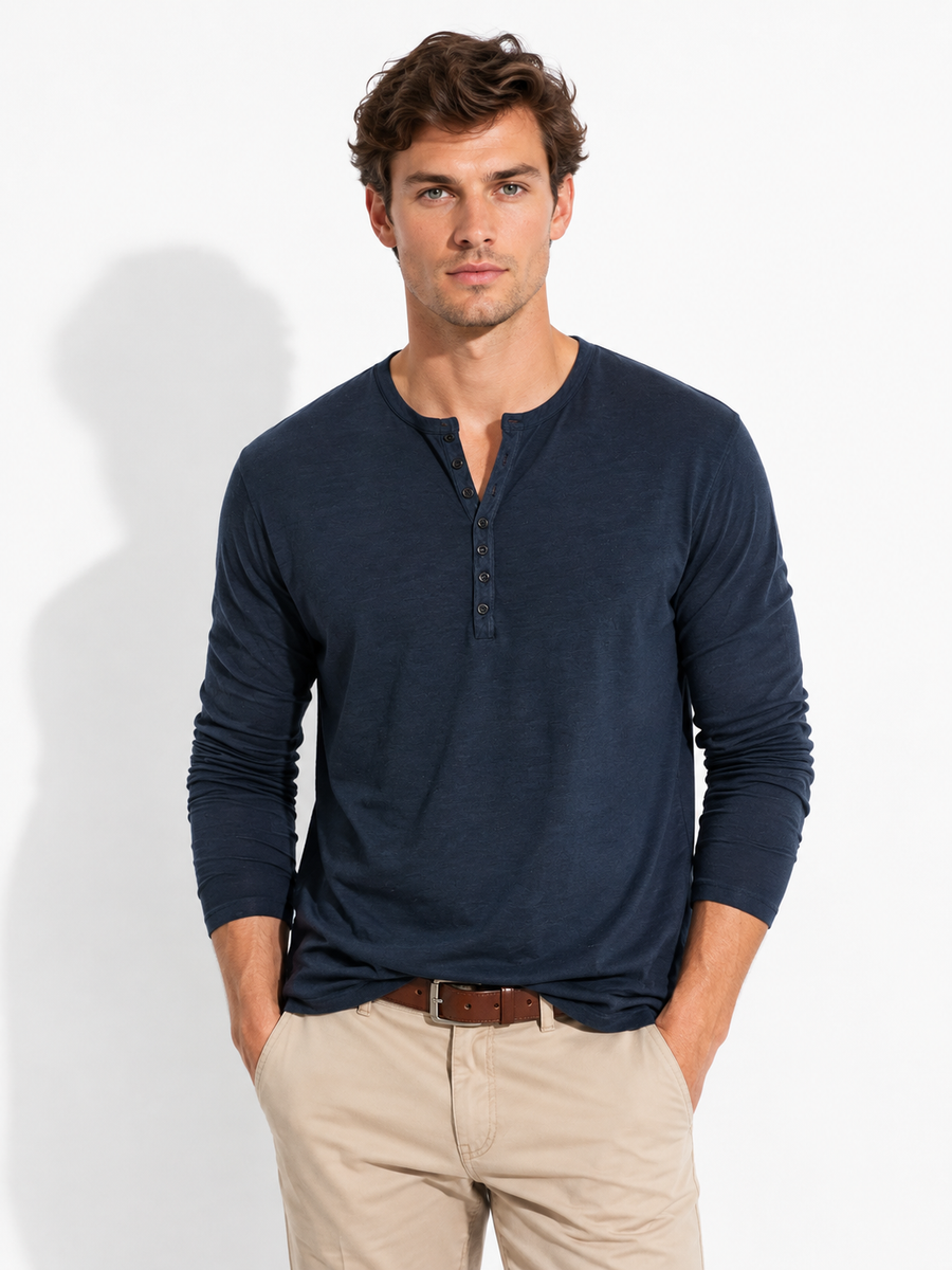 Naturzug Herren Langarmshirt