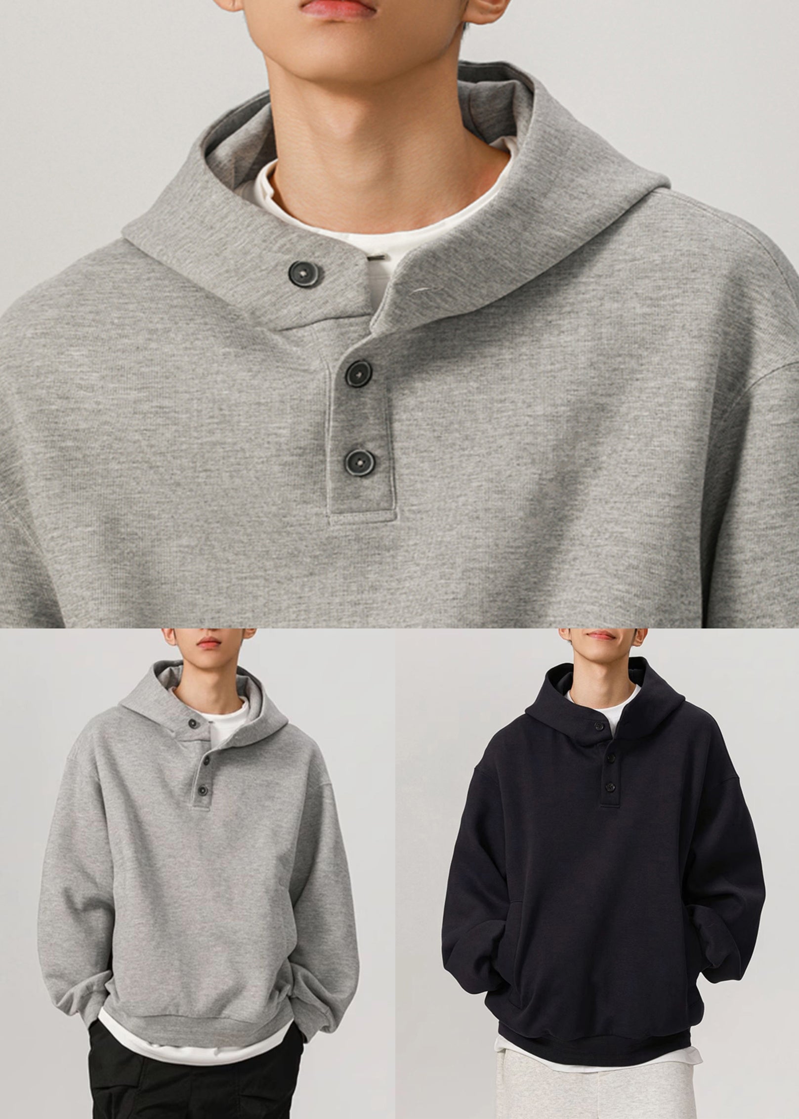 James Herren Kapuzenpullover – Klassisches Sweatshirt mit Kapuze